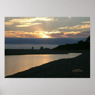 Carmel Sunset Couset - Välj Ram Poster