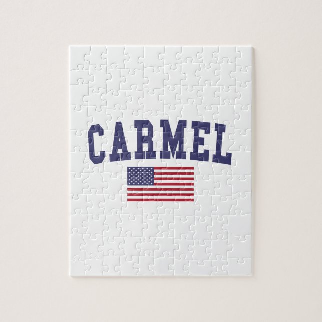 Carmel US Flagga Pussel (Vertikal)