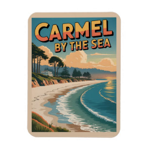Carmel vid havet stranden kalifornien stillahavsku magnet