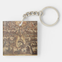 Carmelit Saints & Trinity Keychain