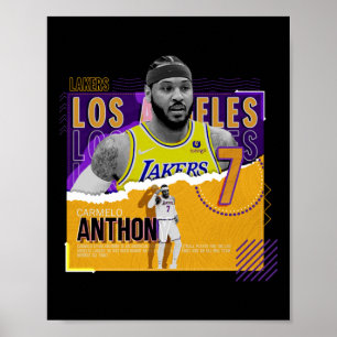 Carmelo-anthony -basketball-papper-affisch-lakers poster