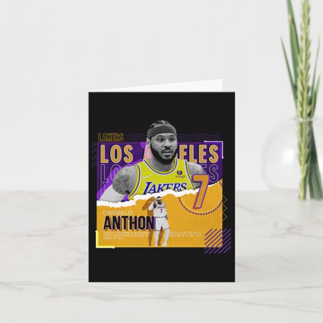 Carmelo-anthony-basketball-papper-poster-lakers Ac Kort (Framsida)