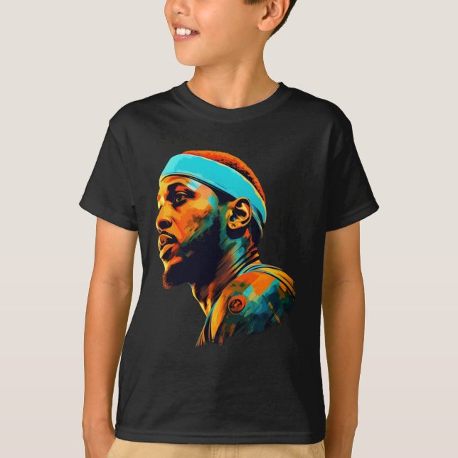Carmelo Anthony Illustration  T Shirt (Framsida)