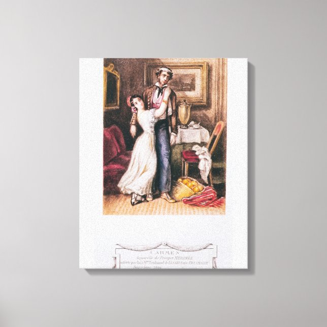Carmen and Don Jose, 1846 Canvastryck (Framsida)