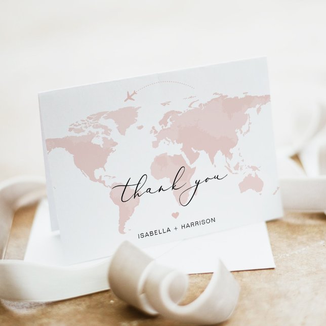 CARMEN Destination Resor Adventure Rosa Karta  Tack Kort (Skapare uppladdad)