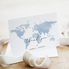 CARMEN Destination Resor Äventyr Blå Karta  Tack Kort