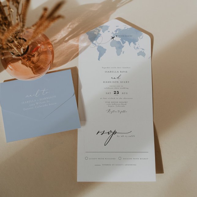 CARMEN Dusty Blue Karta Travel Destination Wedding (Skapare uppladdad)
