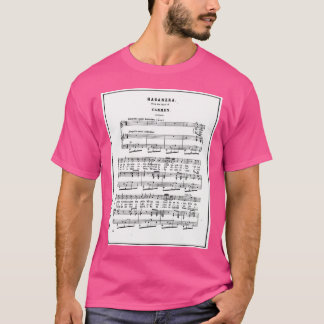 Carmen Habanera Lakan Music Notation T Shirt