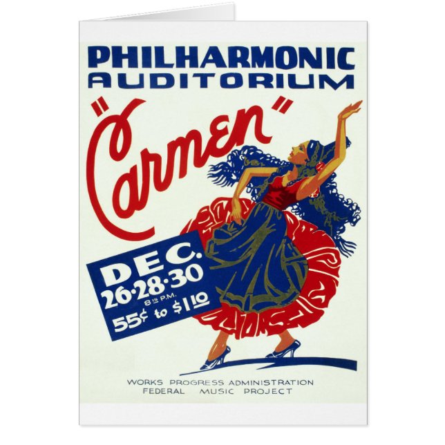 Carmen Hälsningskort (Framsidan)