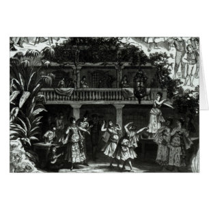 Carmen i Lilas Pastia tavern Hälsningskort