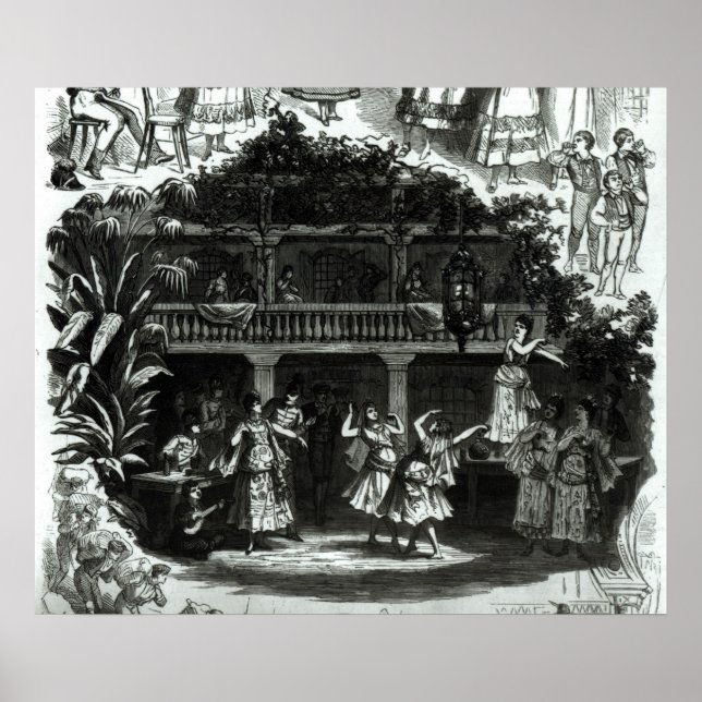 Carmen i Lilas Pastia tavern Poster (Framsidan)