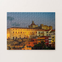 Carmen-kyrkan i dusk - Mahon, Menorca Pussel