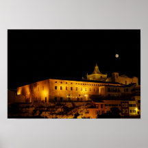 Carmen-kyrkan nattetid - Mahon, Menorca, Spanien