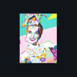 Carmen Miranda, klassisk Hollywood, är i rummet! Canvastryck<br><div class="desc">Carmen Miranda representerar en färgstark,  klassisk Hollywood.</div>