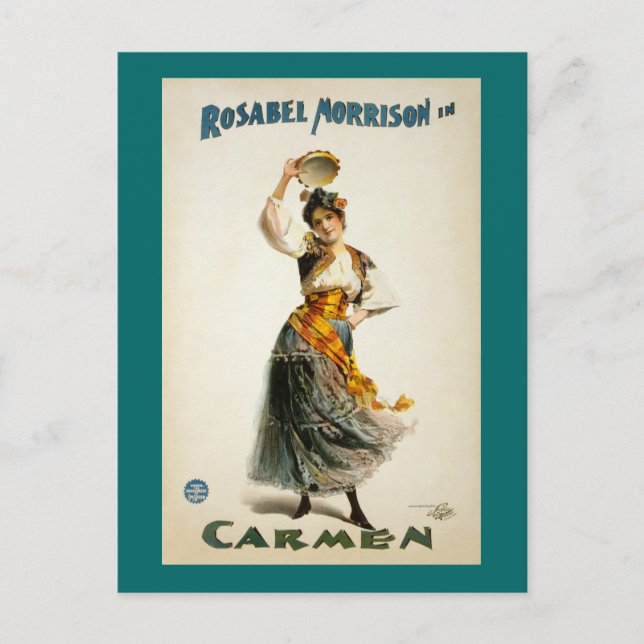 Carmen, Opera 1896 Vykort (Framsida)