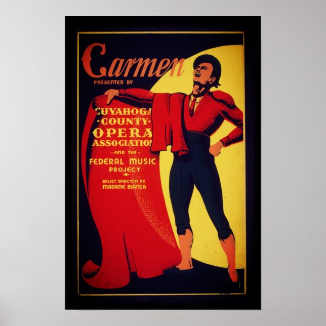 Carmen opera poster (Framsidan)