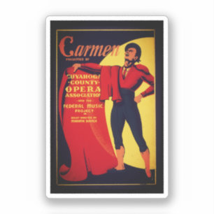 Carmen opera poster klistermärken