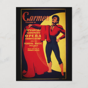 Carmen opera poster vykort