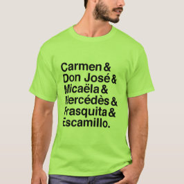 Carmen teckent-skjorta t-shirt