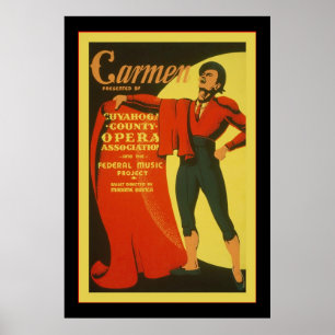 Carmen ~ Vintage Theater Advertising Poster