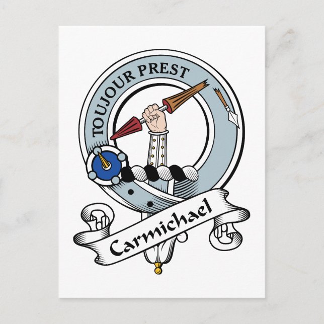 Carmichael Klan Badge Vykort (Framsida)