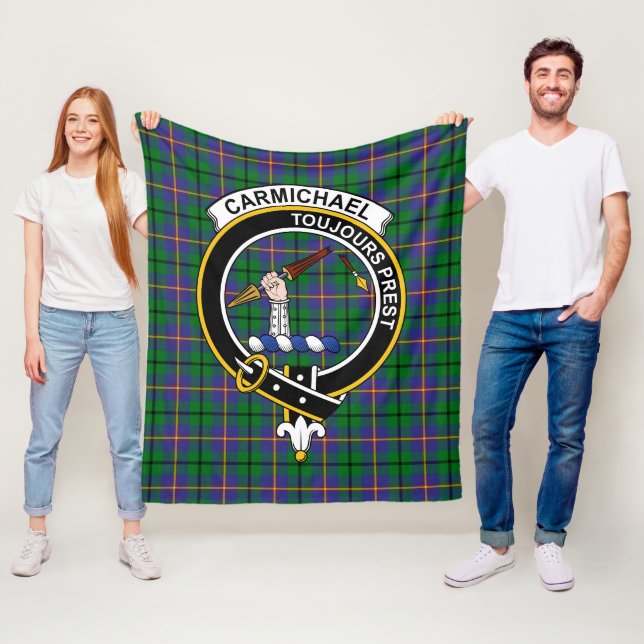 Carmichaelklanens Tartanmönster Plaid Fleecefilt (På plats)