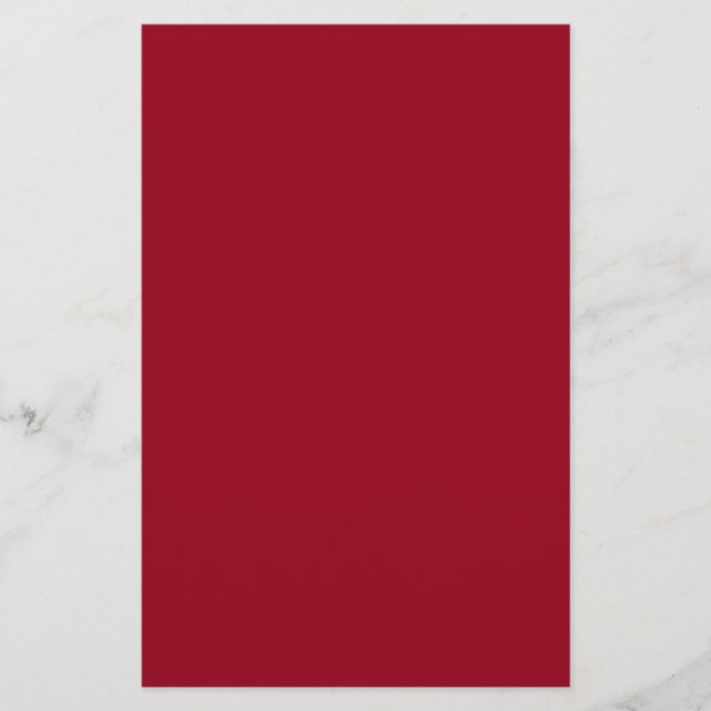 Carmine Solid Färg Brevpapper (Framsida)