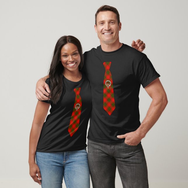 Carmon skotsk märke & tartan slips  t shirt (Unisex)