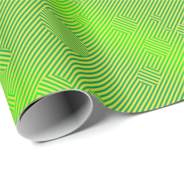 Carnaby grönt presentpapper (Rullad Hörn)