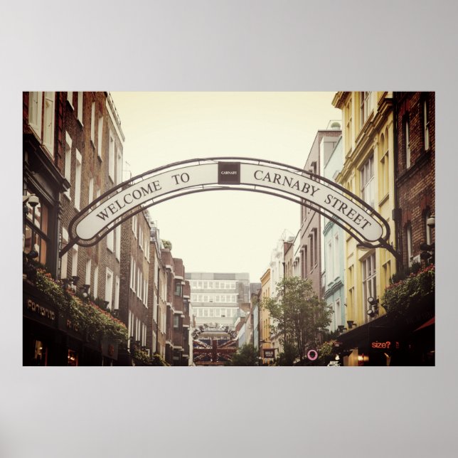 CARNABY STREET SIGN, LONDON POSTER (Framsidan)