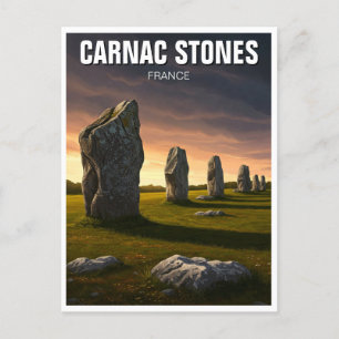 Carnac Stones Frankrike Travel Vykort