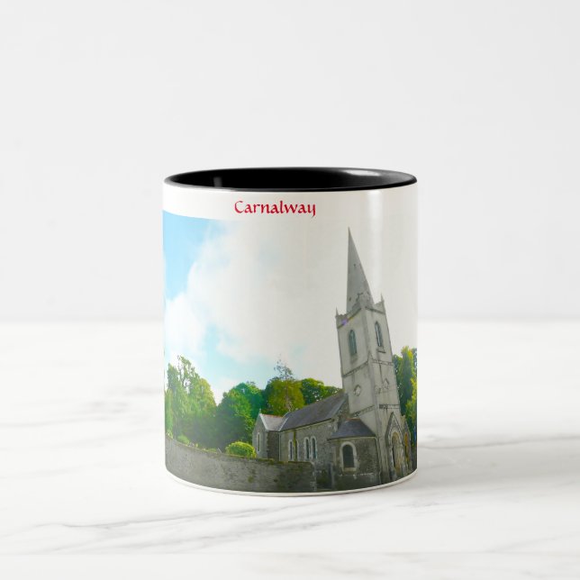 Carnalway, Kilcullen , Kildare Tvåtons kaffemugg (Center)