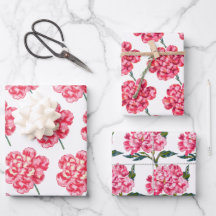 Carnation Blommigt Watercolor Elegant Mors dag