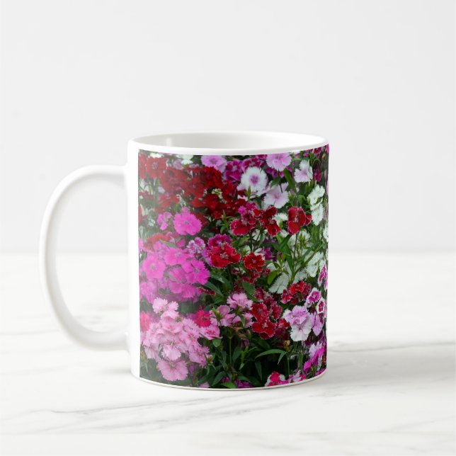 Carnation blommor kaffemugg (Vänster)