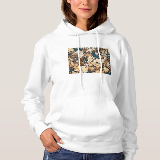 Carnation Fairy Basic Hooded Sweatshirt (Vit) T Shirt (Framsida)
