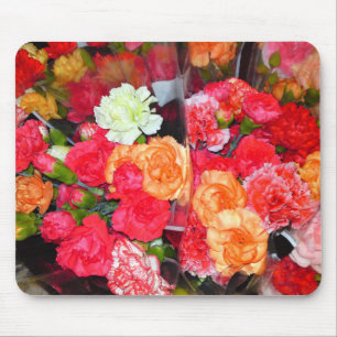 Carnation Flower Mix Mousepad Musmatta