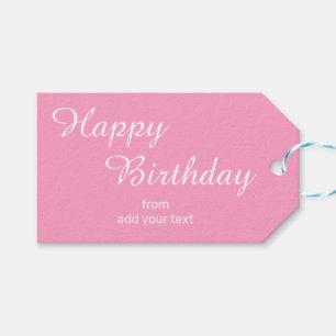 Carnation Flower Rosa Birthday Gift Märkres Presentetikett