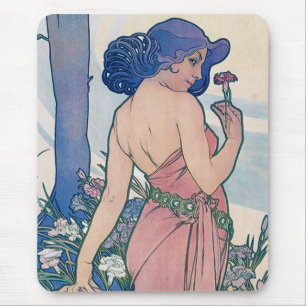 Carnation (Four Flowers), Alphonse Mucha Musmatta