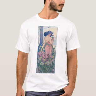 Carnation (Four Flowers), Alphonse Mucha T Shirt