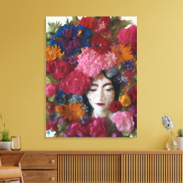 Carnation-gudinna in Winter Light Acrylic Wall Art Canvastryck