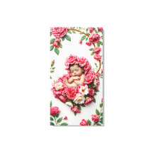 Carnation Halo - Flicka Birth Flower Art