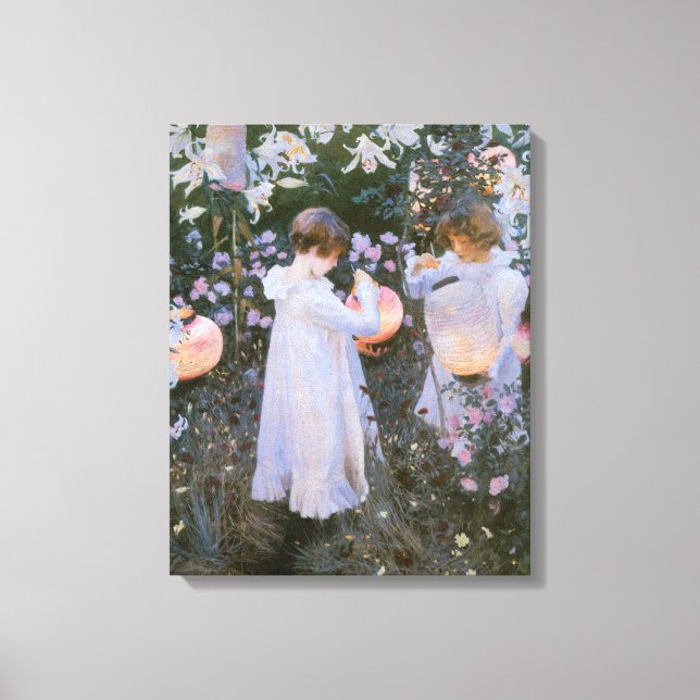 Carnation, Lily, Lily, Ro av John Singer Sargent Canvastryck (Framsida)