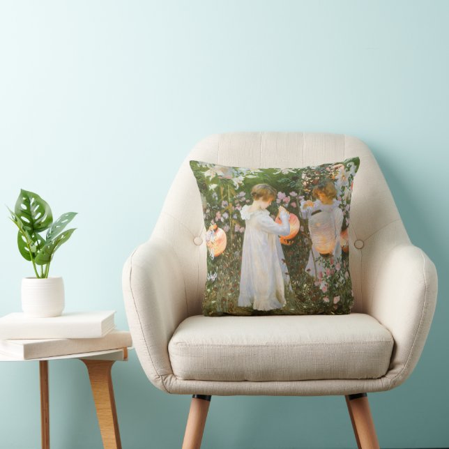 Carnation, Lily, Lily, Ro av John Singer Sargent Kudde (Stol)