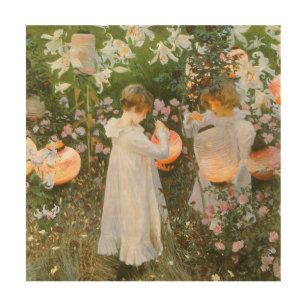 Carnation, Lily, Lily, Ro av John Singer Sargent Trätavla