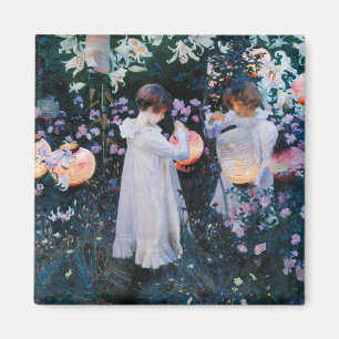 Carnation, Lily, Lily, Ro   John Singer Sargent Magnet