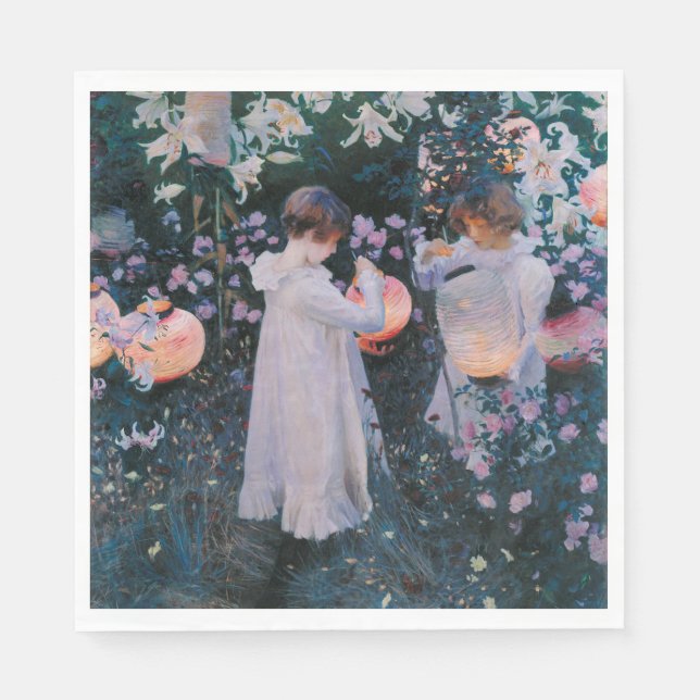 Carnation, Lily, Lily, Ro (John Singer Sargent) Pappersservett (Framsidan)