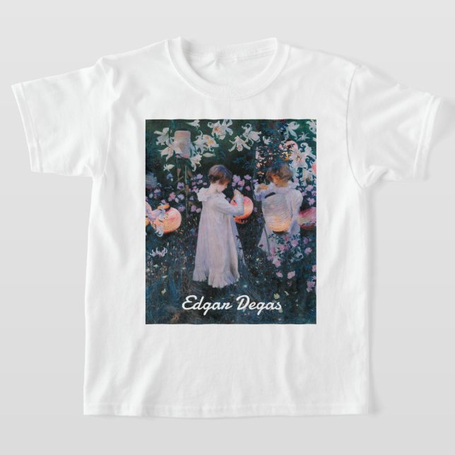 Carnation Lily Lily Rose av John Singer Sargent T Shirt (Laydown)