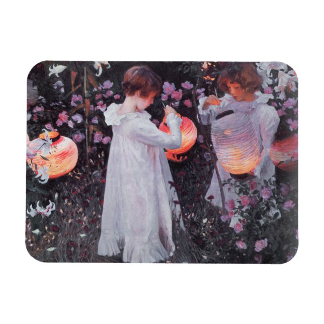 Carnation lily ro art magnet (Horisontell)