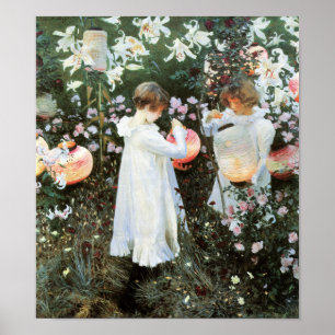 Carnation Lily Ro John Sargent Fine Art Poster