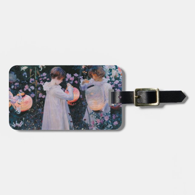 Carnation Lily Ro John Singer Sargent Art Bagagebricka (Horisontell Framsida)